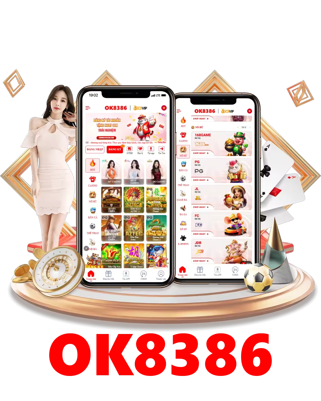 Dịch vụ ứng dụng OK8386 trên điện thoại